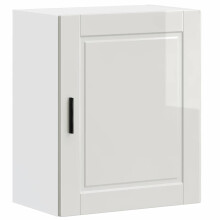 vidaXL Kitchen Wall Cabinet Porto High Gloss White Engineered Wood
