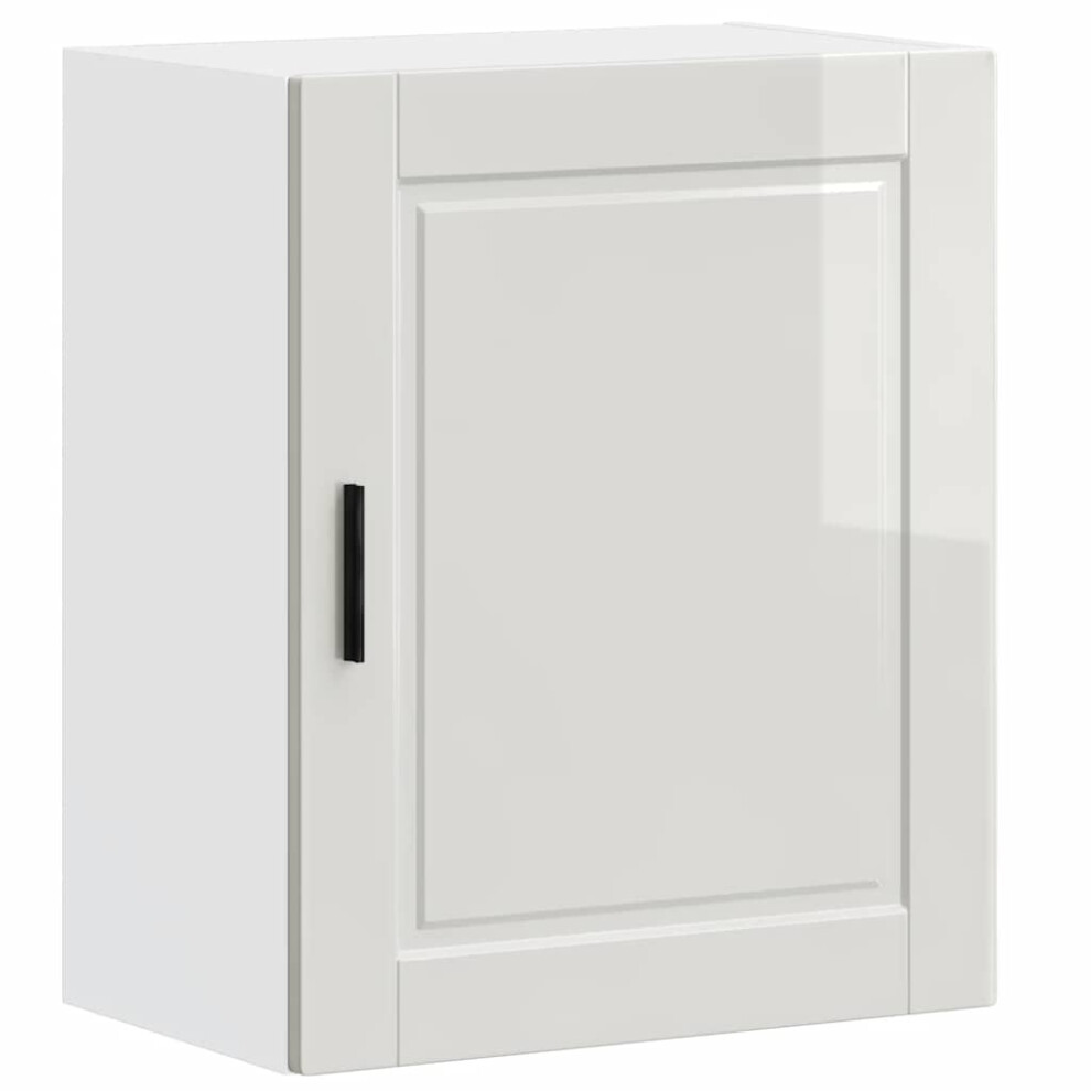 vidaXL Kitchen Wall Cabinet Porto High Gloss White Engineered Wood