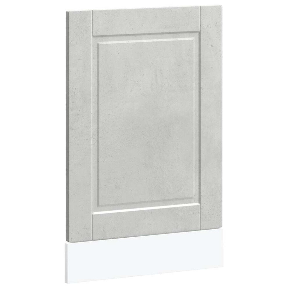 vidaXL Dishwasher Panel Porto Concrete Grey 45x1,5x67 cm Engineered Wood