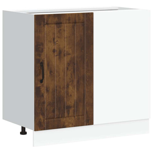VidaXL vidaXL Kitchen Base Cabinet Lucca Smoked Oak Engineered Wood