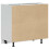 VidaXL vidaXL Kitchen Base Cabinet Kalmar High Gloss White Engineered Wood 6
