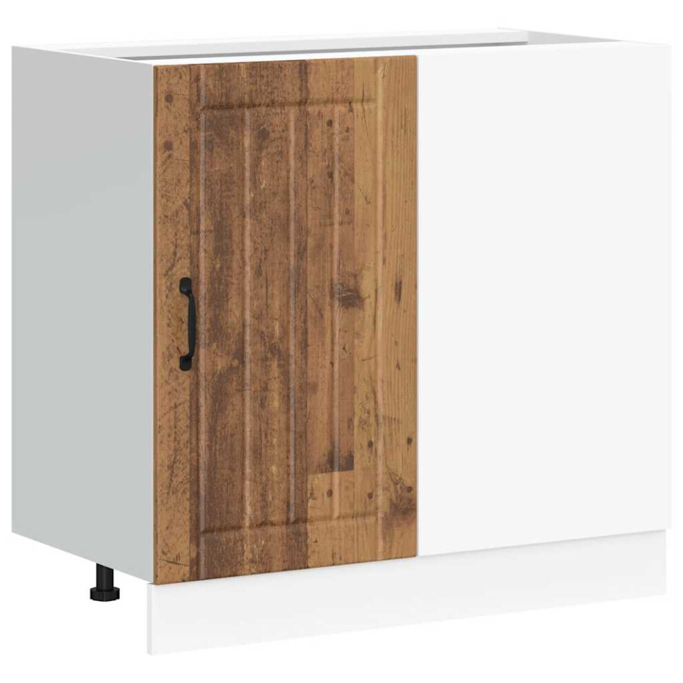 Vidaxl Kitchen Base Cabinet Lucca Old Wood Engineered Wood Kitchen Base Cabinet