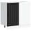 VidaXL vidaXL Kitchen Base Cabinet Lucca Black Engineered Wood kitchen base cabinet 1