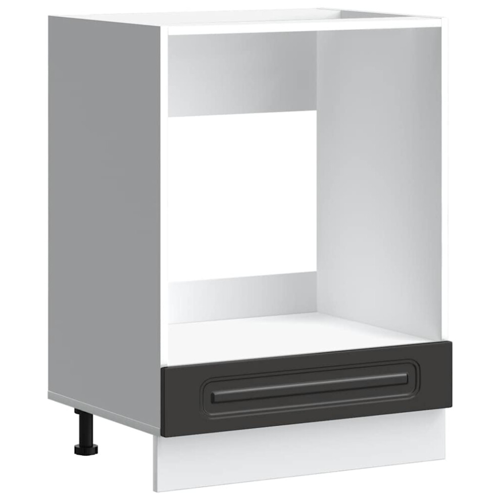 vidaXL Oven Cabinet Kalmar Black Engineered Wood oven unit