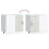 VidaXL vidaXL Kitchen Base Cabinet Kalmar High Gloss White Engineered Wood 7