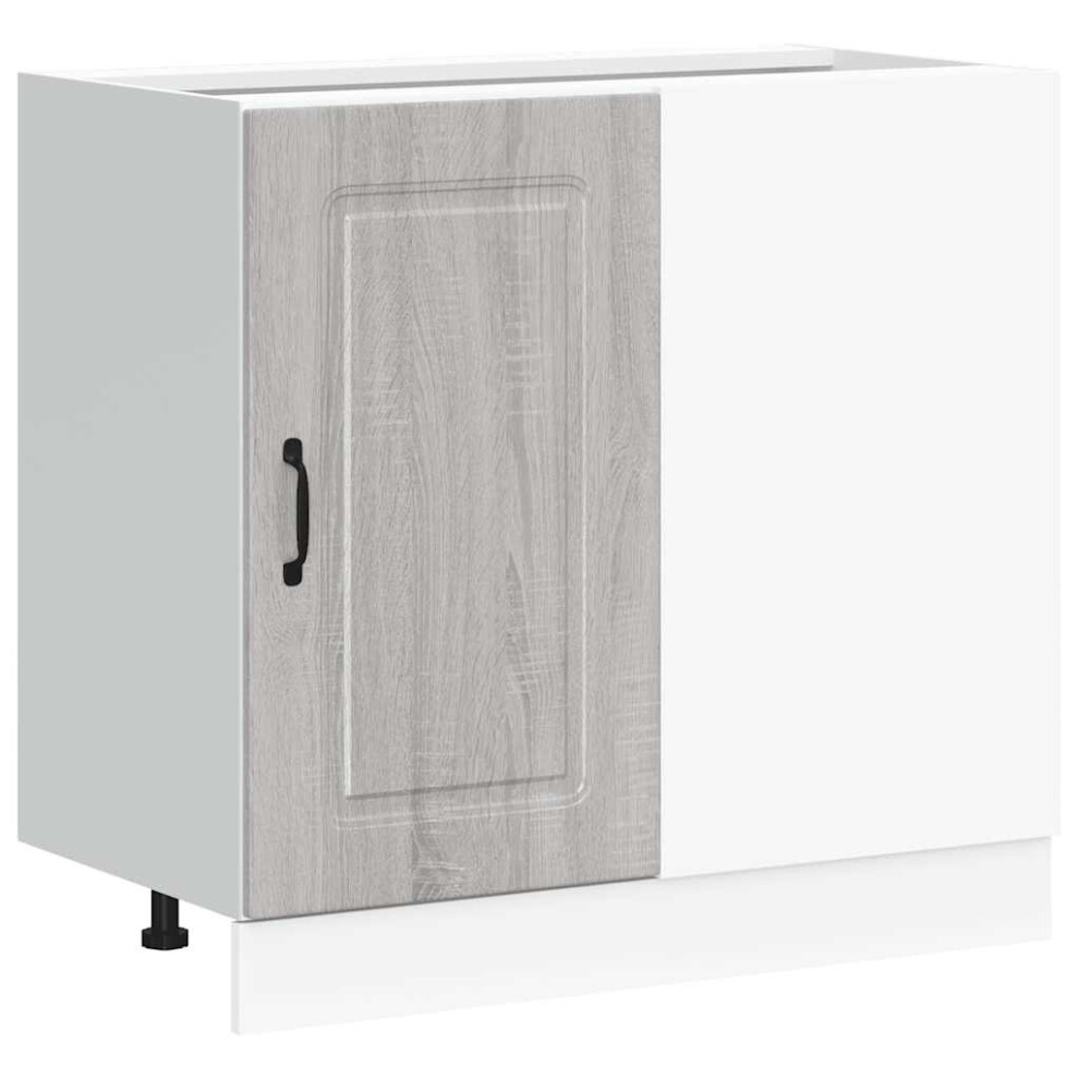 Vidaxl Kitchen Base Cabinet Kalmar Sonoma Engineered Wood Grey