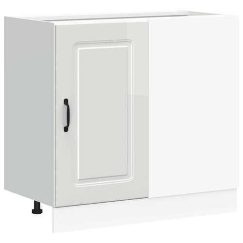 VidaXL vidaXL Kitchen Base Cabinet Kalmar High Gloss White Engineered Wood 1