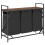 VidaXL vidaXL Laundry Basket 3 Compartments with Shelf Brown Oak laundry hamper 8