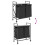 VidaXL vidaXL Laundry Basket 2 Compartments with Wheels Grey Sonoma laundry hamper 9