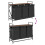 VidaXL vidaXL Laundry Basket 3 Compartments with Shelf Brown Oak laundry hamper 10