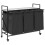 VidaXL vidaXL Laundry Basket 3 Compartments with Wheels Grey Sonoma laundry hamper 5