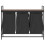 VidaXL vidaXL Laundry Basket 3 Compartments with Shelf Brown Oak laundry hamper 6