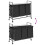 VidaXL vidaXL Laundry Basket 3 Compartments with Wheels Grey Sonoma laundry hamper 9