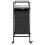 VidaXL vidaXL Laundry Basket 2 Compartments with Wheels Grey Sonoma laundry hamper 7