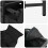 VidaXL vidaXL Laundry Basket 3 Compartments with Shelf Black Oak laundry hamper 11