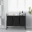 VidaXL vidaXL Laundry Basket 3 Compartments with Wheels Grey Sonoma laundry hamper 3