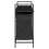 VidaXL vidaXL Laundry Basket 3 Compartments with Shelf Black Oak laundry hamper 7
