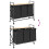 VidaXL vidaXL Laundry Basket 3 Compartments with Wheels Sonoma Oak laundry hamper 9