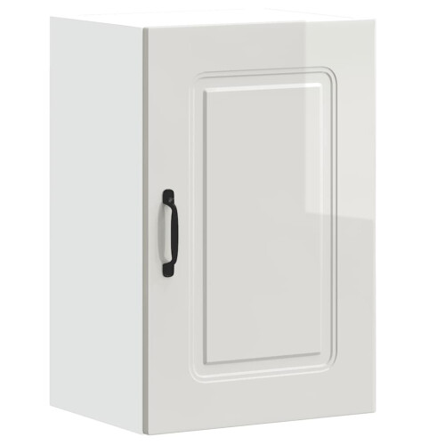 VidaXL vidaXL Kitchen Wall Cabinet Kalmar High Gloss White Engineered Wood 1