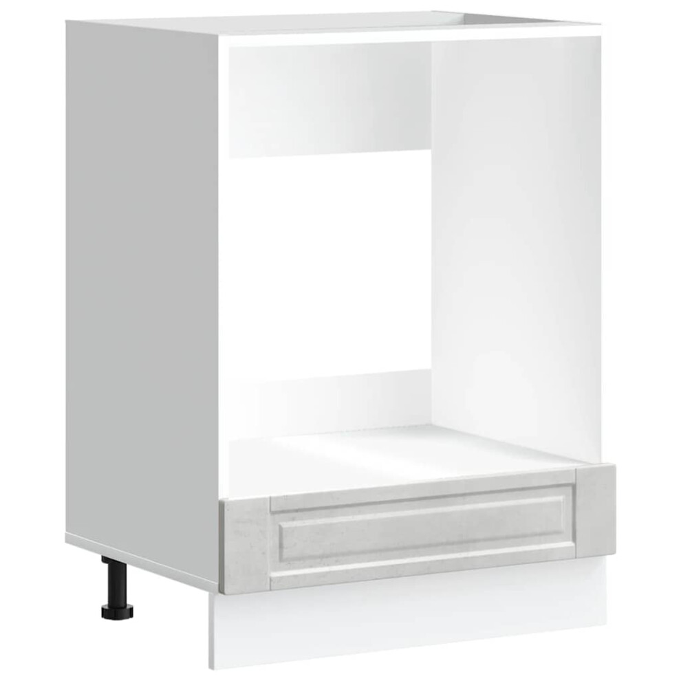 Vidaxl Oven Cabinetâ Porto Concrete Engineered Wood Oven Unit Grey