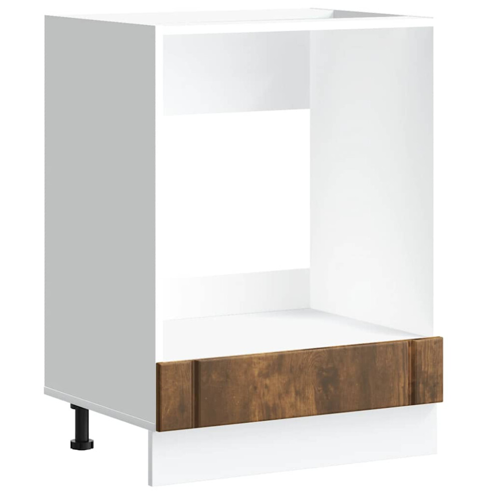 vidaXL Oven Cabinet Lucca Smoked Oak Engineered Wood oven unit