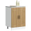 VidaXL vidaXL Sink Base Cabinet Lucca Artisan Oak Engineered Wood 3