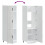 VidaXL vidaXL Kitchen Cupboard "Porto" High Gloss White Engineered Wood 4