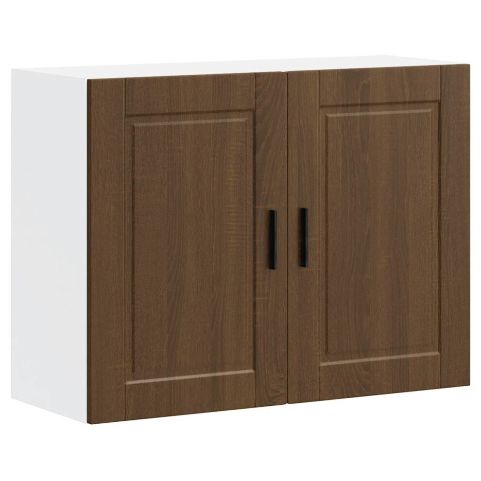 vidaXL Kitchen Wall Cabinet Porto Brown Oak Engineered Wood kitchen wall unit