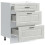 VidaXL vidaXL Kitchen Base Cabinet Porto Concrete Grey Engineered Wood 5