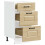 VidaXL vidaXL Kitchen Base Cabinet Kalmar High Gloss White Engineered Wood 5