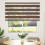 VidaXL vidaXL Doppelrollo Braun 140x150 cm Stoffbreite 135,9 cm Polyester 2