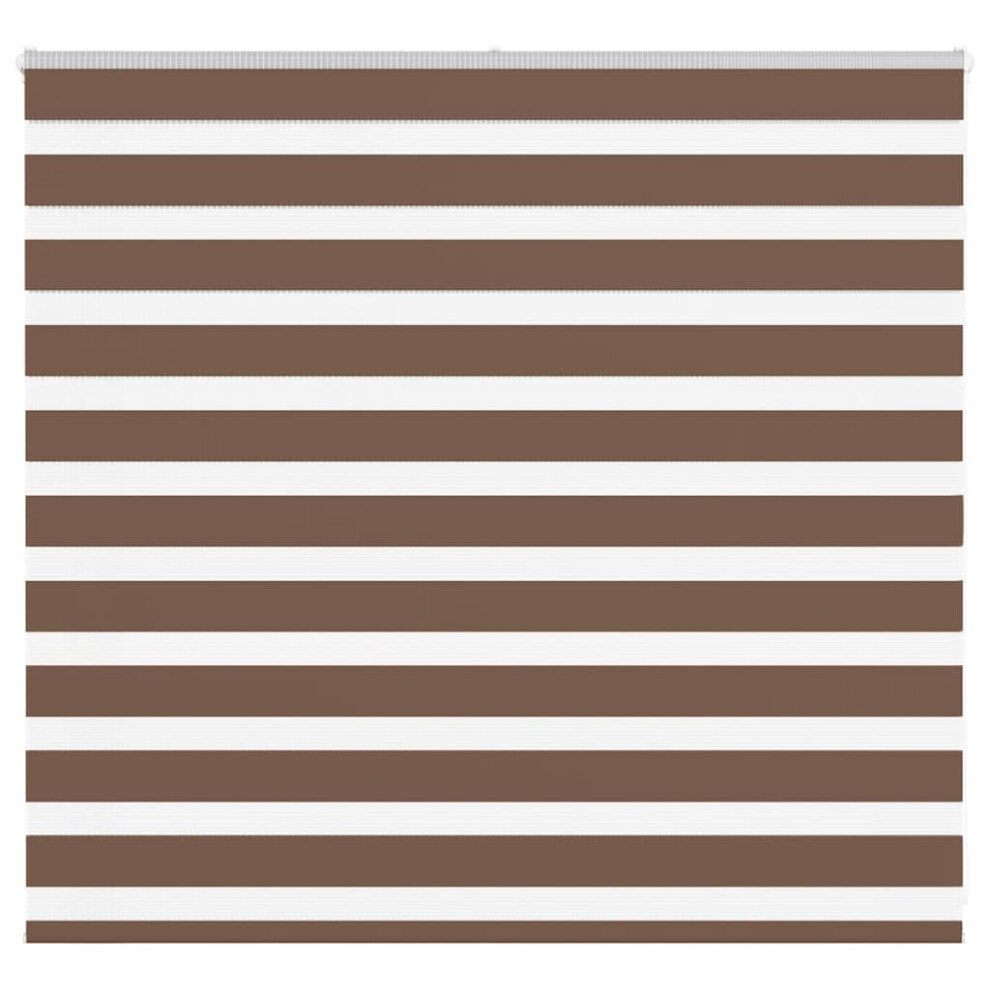 Vidaxl Zebra Blind Brown 165X100 Cm Fabric Width 160.9 Cm Polyester 8721158346278