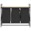 VidaXL vidaXL Laundry Basket 3 Compartments with Shelf Sonoma Oak laundry hamper 6