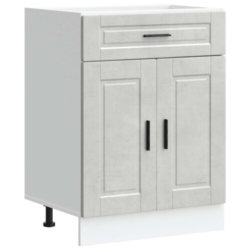 VidaXL vidaXL Kitchen Base Cabinet Porto Concrete Grey Engineered Wood