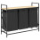 VidaXL vidaXL Laundry Basket 3 Compartments with Shelf Sonoma Oak laundry hamper 2
