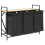 VidaXL vidaXL Laundry Basket 3 Compartments with Shelf Sonoma Oak laundry hamper 5
