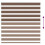 VidaXL vidaXL Doppelrollo Braun 140x150 cm Stoffbreite 135,9 cm Polyester 5