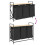 VidaXL vidaXL Laundry Basket 3 Compartments with Shelf Sonoma Oak laundry hamper 9