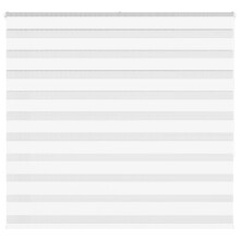 vidaXL Zebra Blind White 155x150 cm Fabric Width 150.9 cm Polyester