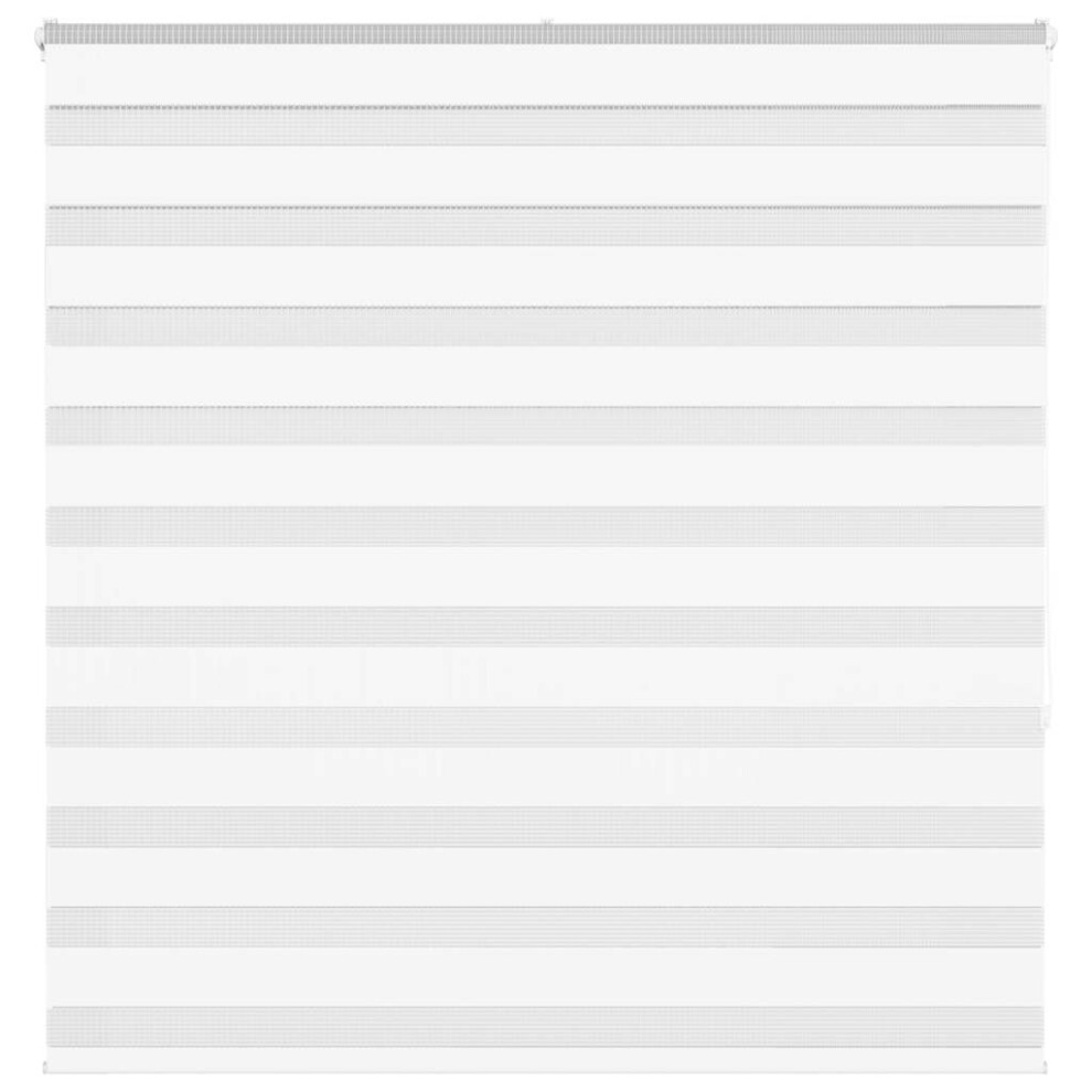 Vidaxl Zebra Blind White 145X150 Cm Fabric Width 140.9 Cm Polyester