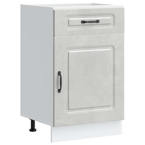 VidaXL vidaXL Kitchen Base Cabinet Kalmar Concrete Grey Engineered Wood