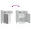 VidaXL vidaXL Kitchen Base Cabinet Kalmar Grey Sonoma Engineered Wood 9