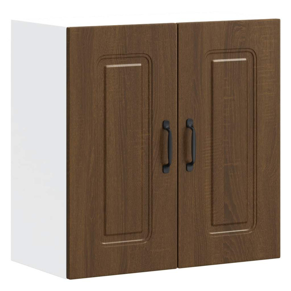 vidaXL Kitchen Wall Cabinet Kalmar Brown Oak Engineered Wood kitchen wall unit