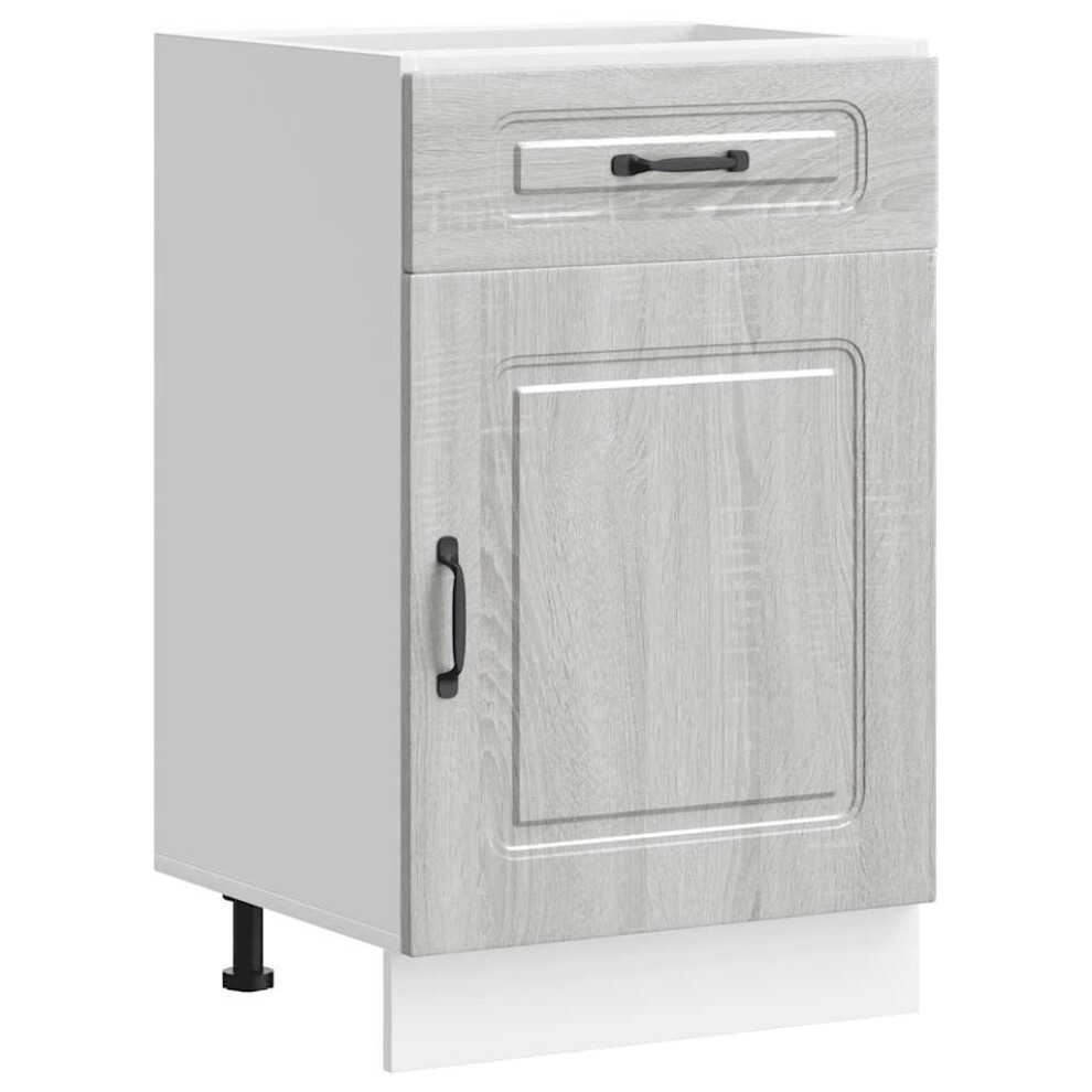 Vidaxl Kitchen Base Cabinet Kalmar Sonoma Engineered Wood Grey