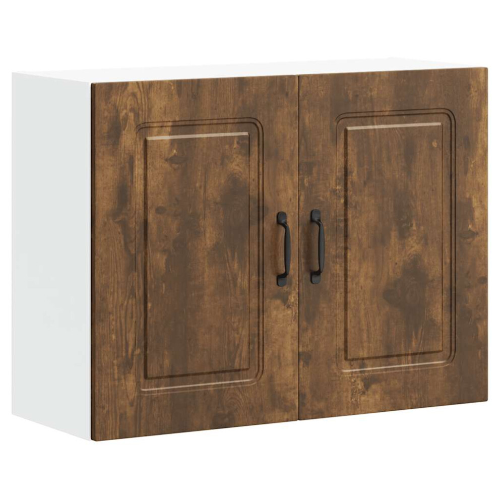 Vidaxl Kitchen Wall Cabinet Kalmar Smoked Oak Engineered Wood
