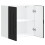 VidaXL vidaXL Kitchen Wall Cabinet Kalmar Black Engineered Wood kitchen wall unit 6