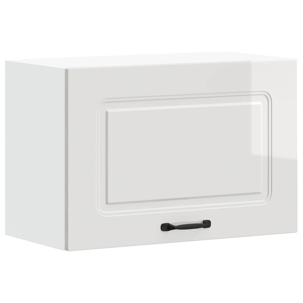 Vidaxl Kitchen Wall Cabinet Kalmar High Gloss White Engineered Wood 8721158419453