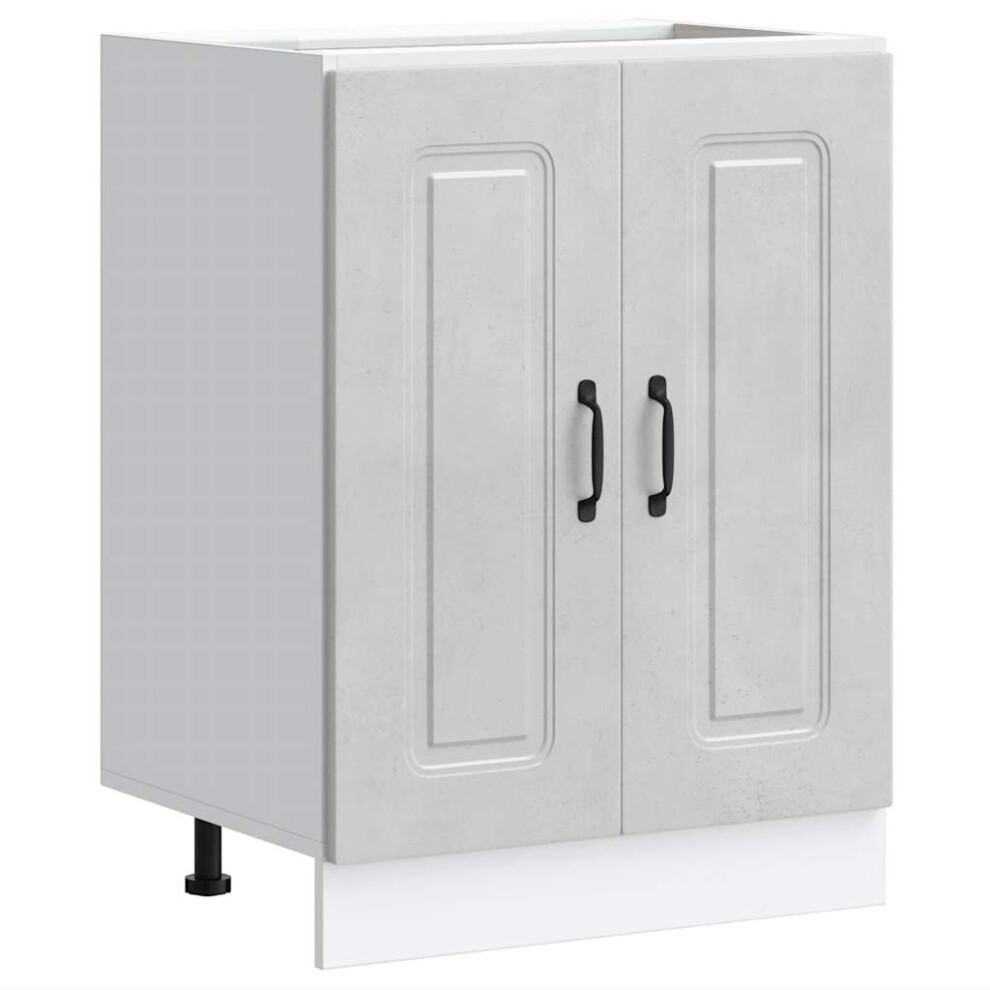 Vidaxl Sink Base Cabinet Kalmar Concrete Grey 60X46x81.5 Cm Engineered Wood