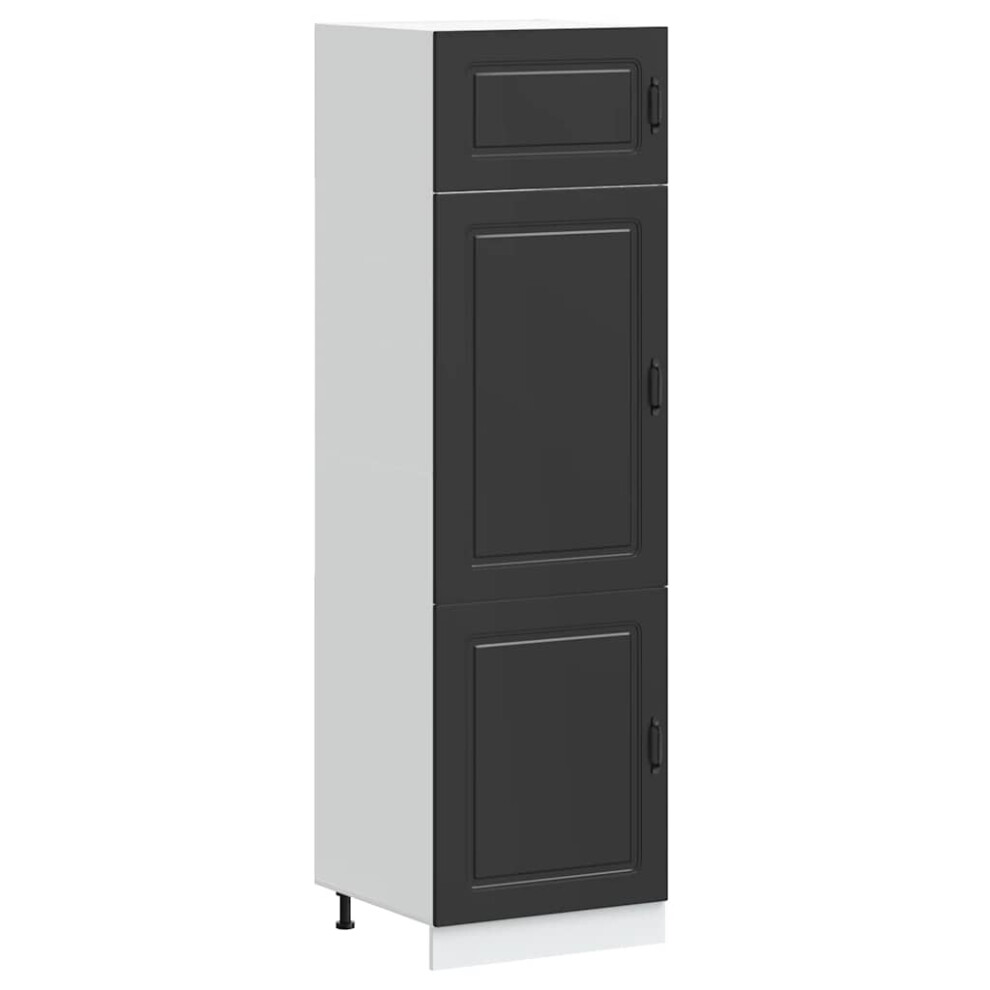 vidaXL Kitchen Cupboard Kalmar Black Engineered Wood kitchen cabinet unit