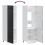 VidaXL vidaXL Kitchen Cupboard Kalmar Black Engineered Wood kitchen cabinet unit 7